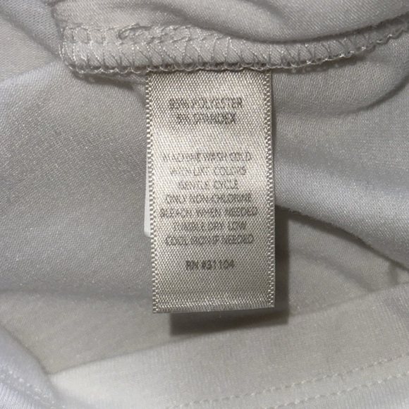 New Directions White Sleeveless Wrap Tank Top Ruched Side Stretch Knit Sz Small - Picture 9 of 11